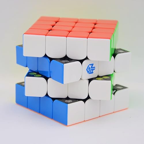 Miniatura 5 de Bukefuno GAN - Rompecabezas magnético de 460 M de 4 x 4 pulgadas, sin calcomanías, 460 M, rompecabezas de velocidad de 4 x 4 x 4