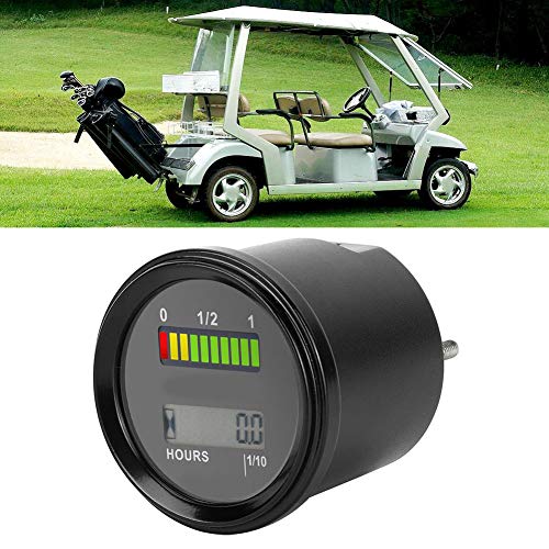 Accumeter, DC12-48V LCD + LED digitale batterij-indicator Motorurenteller voor golfkar heftruck - Afbeelding 6