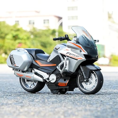 Image of Police Motorcycle Toy - Pull Back Motorcycle Toys, Tiny Gift with Music Lighting, Latte Motorcycles Toy for Kids Boys Age 3-8 Year Old [Multicolor] (Future-Multicolor)