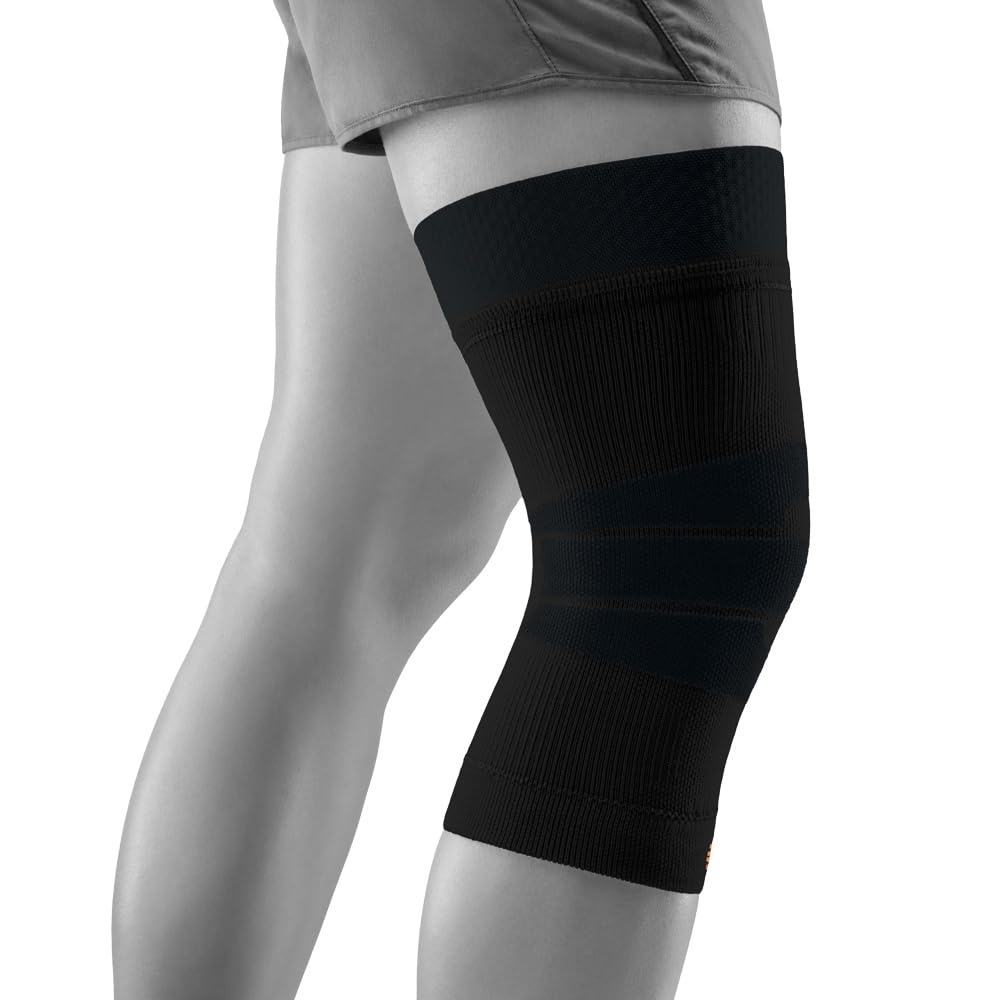 BAUERFEIND Knie Sleeve zum Wandern „Outdoor Compression Knee Support“, 1 Unisex Kniebandage zur Wanderausrüstung, Rechts & Links tragbar, Wanderbandage mit Merino Wolle