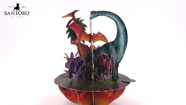 Papercrush® Pop-Up Card Dinosaur [New!] - Funny 3D Birthday Card - View #11