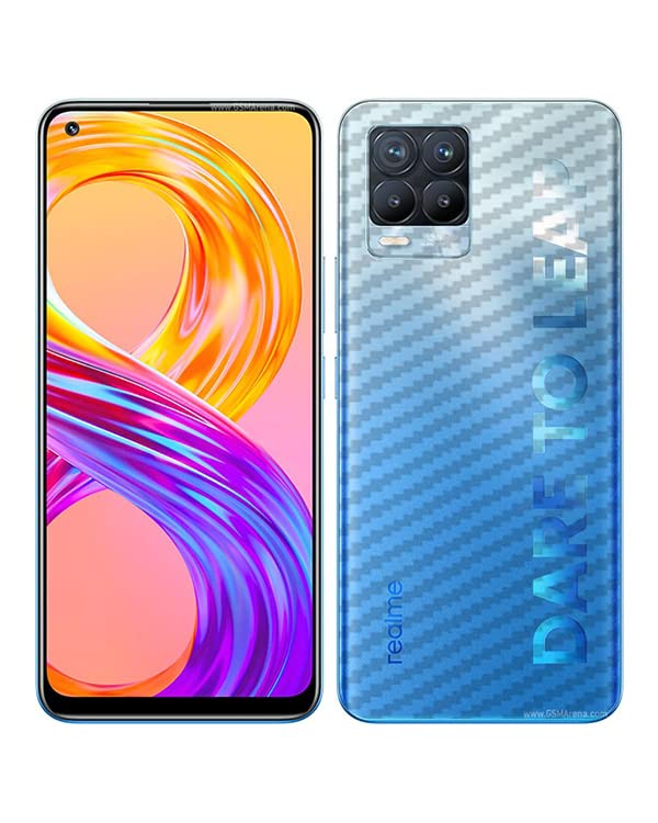 Compatible with Realme 8 Pro Back Skin Sticker/Vinyl wrap/Protective Film Mobile Skin Carbon Fiber 3D (Transparent) by Candeal Mizhan (Only Back)-image-24