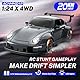 ACAMMZAR Ferngesteuertes Auto Drift, 1:24 20KM/H RC Drift Car, 4WD RC Auto mit LED-Leuchten, Zwei Batterien, für ab 4,5,6,7,8 + Jahre Kinder und Erwachsene