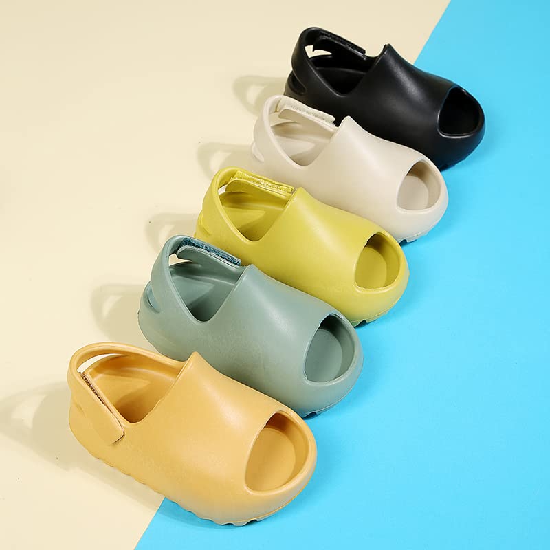 Image of Toddler Little Kids Slides Sandals, Kid Summer Slip On Slides Sandals,Slippers with Strap Anti-slip Water Shoes,Indoor Outdoor Lightweight Slippers Sandals for Boys and Girls