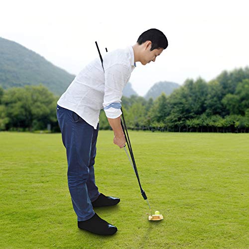 Moniclern Golf Putting Training Aid Golf Putter Trainer anexado à maioria do Putter Shaft