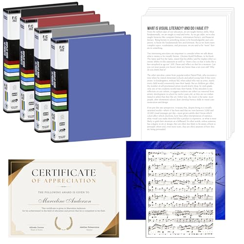 Image of TULMAN 10 Pockets Full Scape Bound A4 Size Presentation Display Book Portfolio File Binders with Plastic Sleeves Document Organizer for Music Sheets Artwork Drawing for School - (Color May Vary)(4 Pk)