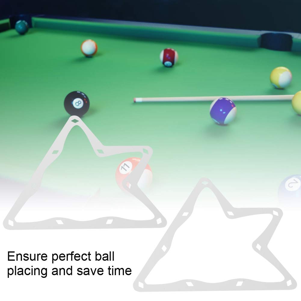 equlup Billiard Magical Racks, 6Pcs Pool Cue Rack Sheets White Billiards Rack Holder 10Ball Paper Tip Tool Accessory for Combo Pack and Snooker