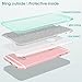 MATEPROX Compatible with iPhone 6s Case Compatible with iPhone 6 Case Glitter Slim Bling Crystal Clear 3 Layer Hybrid Protective Case(Green)