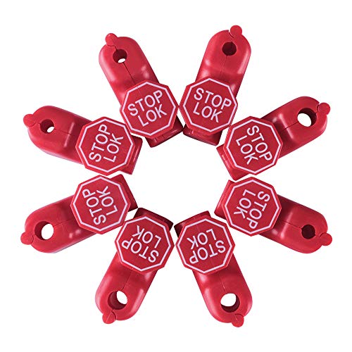 Lucky Monet 50/100 PCS Anti-Theft Retail Security Stop Lock Anti Sweep Hook Lock for Pegboard Slat Wall (100)