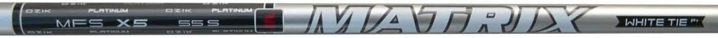 TMAG Matrix Ozik White Tie (Silver) X5 55 Regular Shaft w/Taylormade Adapter & Grip