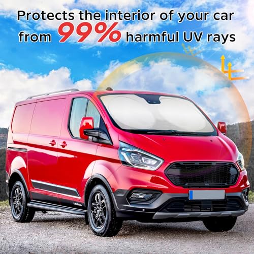 Image of Windshield Sunshade for Ford Transit 2015-2024 2025 2026 Window Shield
