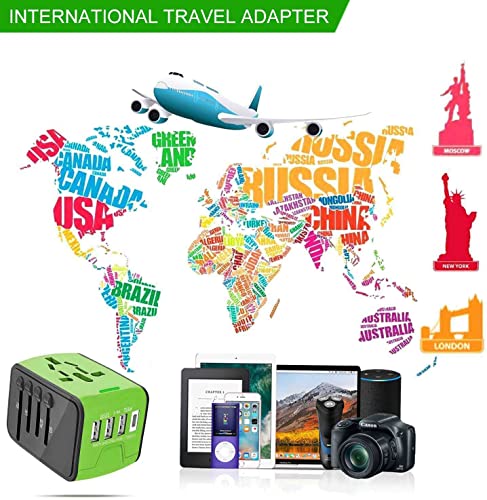 image for APzek Universal Travel Adapter, All in One International Power Adapter