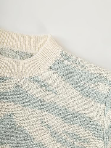 Image of Scacto Women's Chunky Warm Oversized Sweater Long Sleeve Crewneck Pullover Knit Jumper Tops