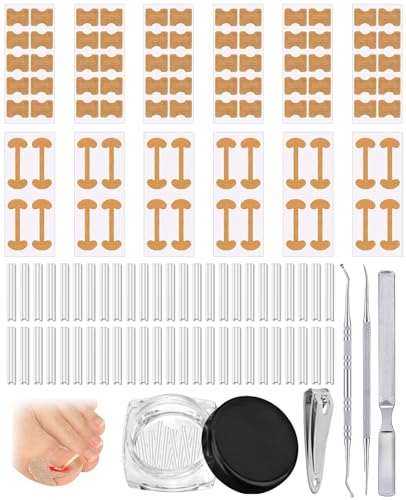 Benaewa 118 Pcs Ingrown Toenail Treatment Set Breathable Ingrown Toenail Corrector for Care Relieving Pain