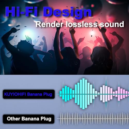 Banana plugs sin tornillos 24k chapados oro 10 pcs miniatura 5
