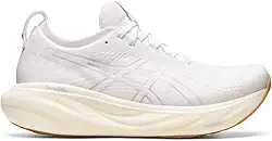 Gel-Nimbus 25 Tênis de corrida feminino, Branco/Branco, 41