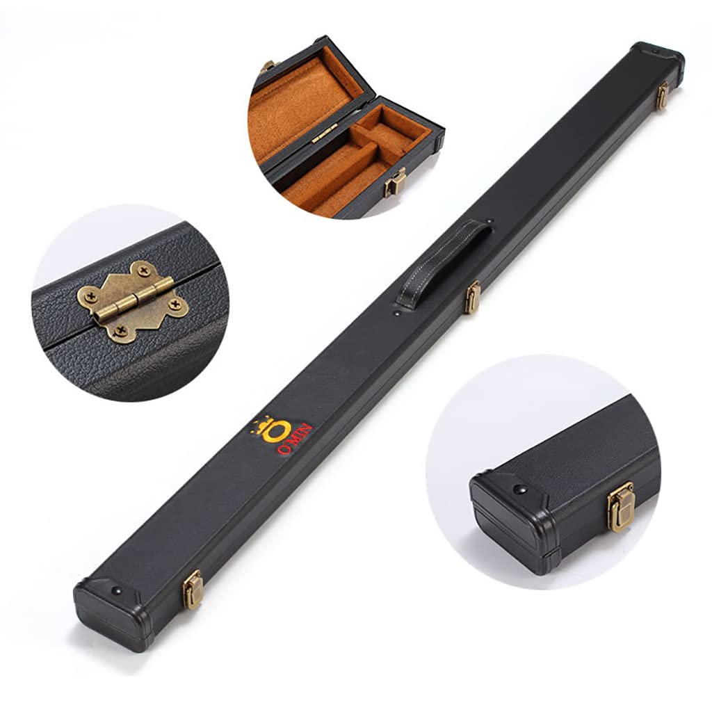 Estuche para Taco de Billar Unisex Caja para Tacos de Billar,Maletín rigido para Taco Billar (2 Unidades),Pool Snooker Cue Case Funda para Taco de Billar,Polipiel,Longitud 156 cm,3 Colores