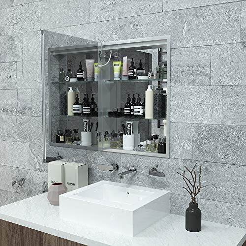 Janboe 20 Inch X 28 Inch Bathroom Storage with Lights Single