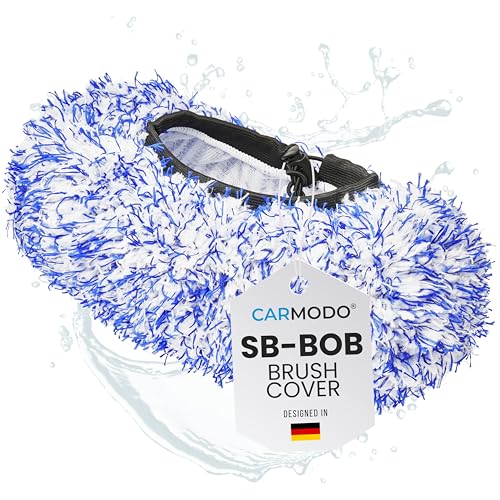 CARMODO® SB-BOB Premium Waschbürstenüberzug für die Auto Waschbürste, Lackschonender Bürstenüberzug für SB Waschanlagen | Brush Cover | Mikrofaser Autoschwamm | Car Wash CARMODO® SB-BOB Premium Waschbürstenüberzug für die Auto Waschbürste, Lackschonender Bürstenüberzug für SB Waschanlagen | Brush Cover | Mikrofaser Autoschwamm | Car Wash