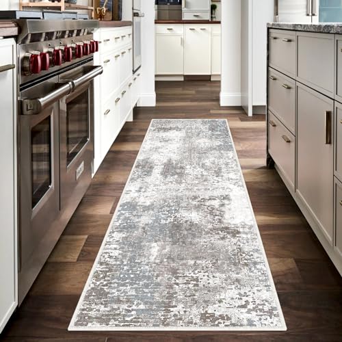 EIVINJE Washable Runner Rug for Hallway 60x180cm: Ultra-thin Abstract Area Rug for Bedroom Living Room - Soft Faux Wool Short Pile Non Shedding - Indoor Floor Carpet for Entrance Farmhouse Office - Cosy Home Interiors EIVINJE Washable Runner Rug for Hallway 60x180cm: Ultra-thin Abstract Area Rug for Bedroom Living Room - Soft Faux Wool Short Pile Non Shedding - Indoor Floor Carpet for Entrance Farmhouse Office - Image 5