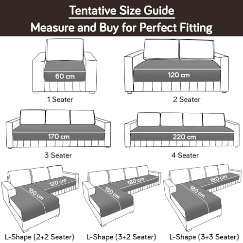 Image of HOKIPO Polyester Quilted Sofa Cover Mats for 1 /2 /3 Seater Sofa and L Shape. Make Your Own Sofa Cover Set, Mat Length 90(D) X 120(L) Cm, Dark Brown (NEW-In-720-Dbr)