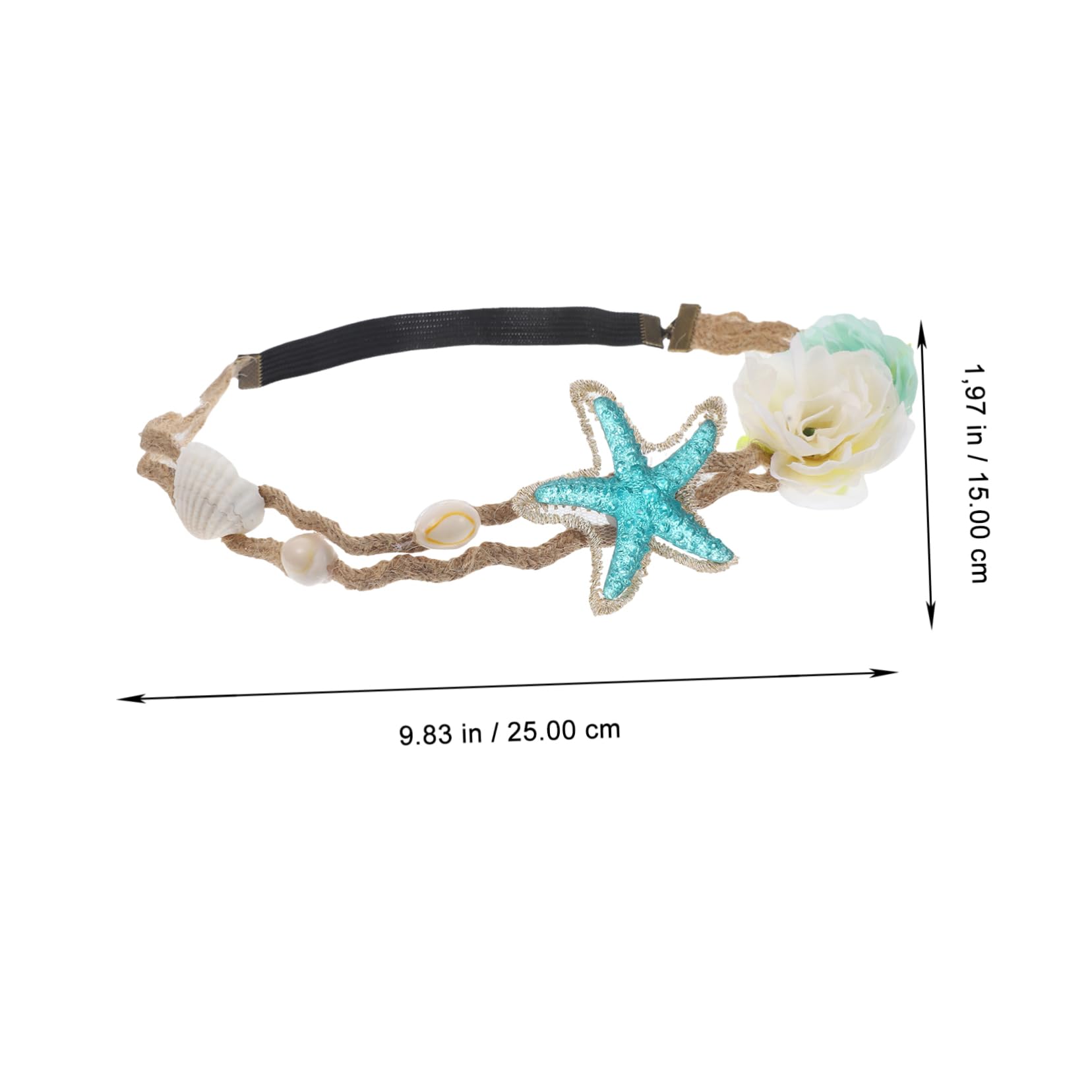 FRCOLOR 8 Pz Fascia Per Stelle Marine Fascia a Conchiglia Cerchietti Di Perle Accessori Per Da Sposa Con Perle Vedi Stella Da Sirena Fasce Per Creative Conchiglia.