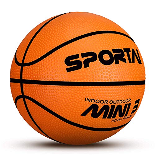 YAPASPT Ballon de Basket Miniature pouvant être utilisé dans Une Piscine — Ballon de Basket pour l’intérieur mesurant 12,7 cm de diamètre — Ballon Doux et rebondissant, Orange Cover
