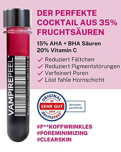 Peeling al 35% di acidi della frutta i 15% di AHA