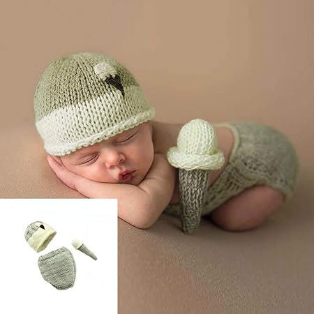Amazon 新生児写真小道具 赤ちゃん用ニットフォト衣装 かわいいかぎ針編みアイスクリーム おむつと帽子付き 撮影用小道具 通販