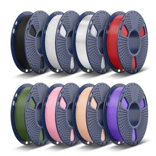 Image of TECBEARS PLA Filament Bundle, 2kg Bundle, J2501, 0.25kg /Spool, 8 Packs