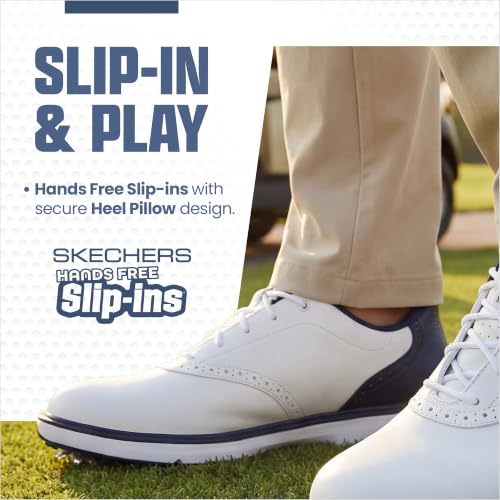 Image of Skechers Men's Prestige Slip-Ins Golf Shoe | Golf, Waterproof, Slip-ins, Arch Fit, ECO FLIGHT Cushioning, Premium Leather, Lightweight