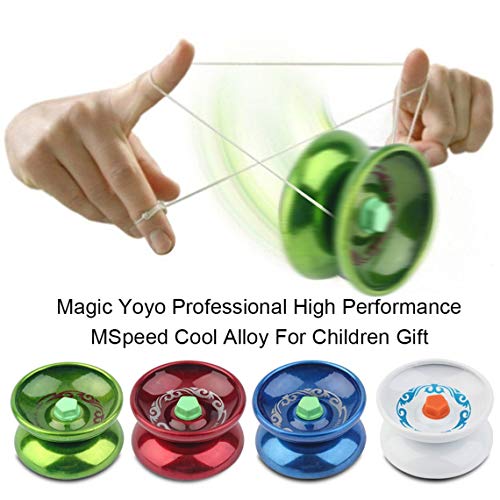 Momorain Magic Yoyo Professional Speed ??Cool Alloy Yoyo Leisure Walk Ball Hit Juegos Infantiles para Regalo Color Aleatorio Entrega