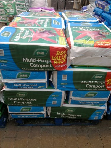 Amazon.com: Westland Multipurpose Compost 100ltr Bale 20 Bag Pallet ...