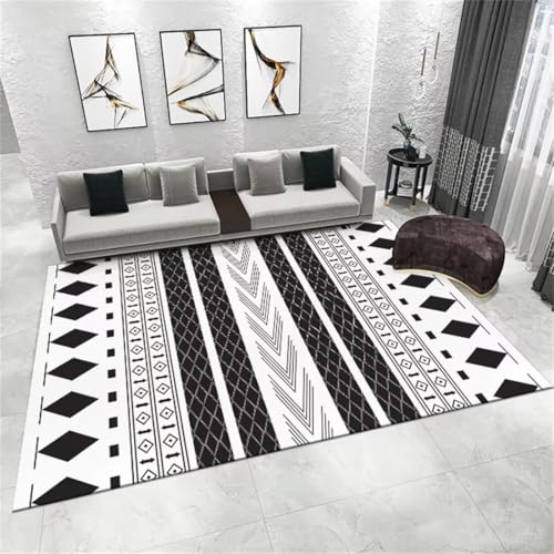 Tapis géométrique 140x200 protégeant contre la poussière