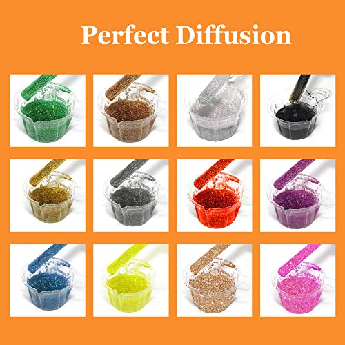 Holographic Ultra Fine Glitter Powder, 100G/3.52Oz Extra Fine Epoxy Glitter Flakes Crafts Sequins 1/170'' 0.0059'' 0.15Mm For Resin Arts Crafts, Body, Face, Nail, Tumblers Slime - Black #TOP3