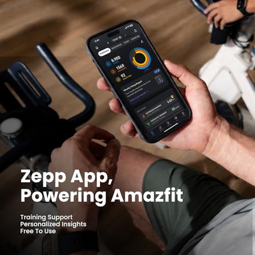 Image of Amazfit Bip Max 50mm Smartwatch, 2.07 inch AMOLED Display, 20 Days of Battery, GPS, 4GB Storage, Offline Maps, Fitness Tracker, Hybrid Training, 150+ Sports, HYROX Mode, 5 ATM for Android & iPhone, Gray