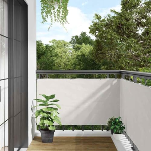 vidaXL Écran d'intimité de Balcon Blanc 500x120 cm PVC, Rouleau de clôture, Bande de clôture, écran de clôture d'intimité, écran de clôture