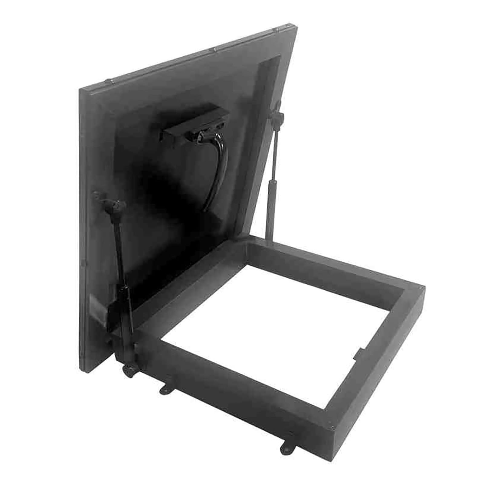 Wlh Alexanders One Color Skylights & Roof Windows Skylight Window Roof Skylights Manual Ventilation Partition Mounted Aluminium Alloy Loft Hatch(75 * 75Cm)