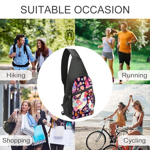 Sling Bag pequeña para mujer y hombre bolsa cruzada miniatura 5