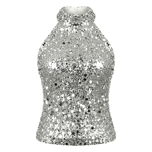 Haut à paillettes dos nu parfait pour tenue de soirée chic - 6