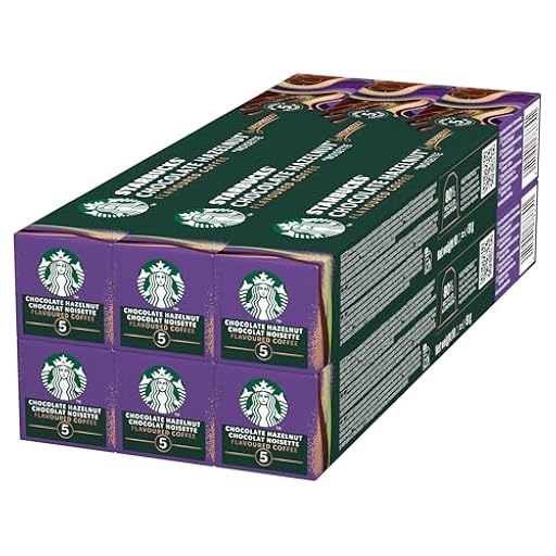 STARBUCKS Chocolate Hazelnut de Nespresso, Cápsulas de Café de Tueste Suave 6 x 10 (60 Cápsulas) | Ya disponible en tu tienda friki favorita! En mundofriki.es!