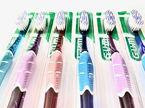 GUM 524 Technique Deep Clean Toothbrush - Full Soft Head (6 Pack) by Sunstar