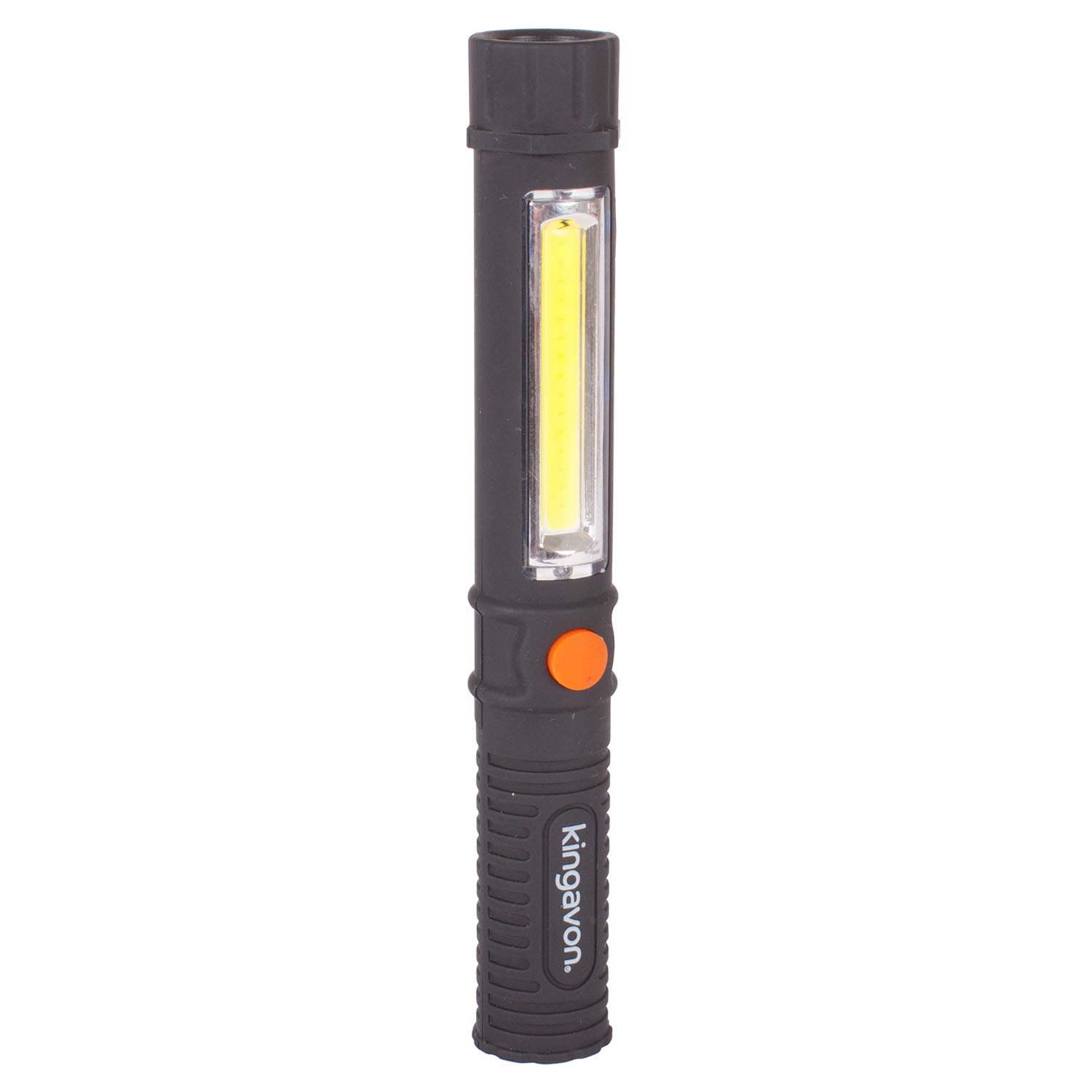 Kingavon Black 1.5W Cob Torch, Plastic,