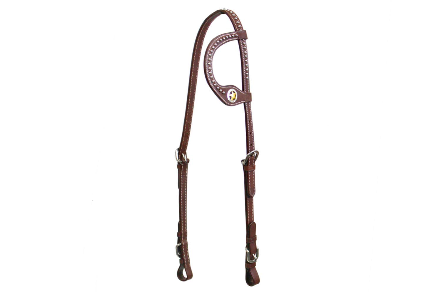 Tahoe Tack Texas Star Leather Western Tack Collection Featuring Buckle Bit Ends with One Year Warranty Full Horse