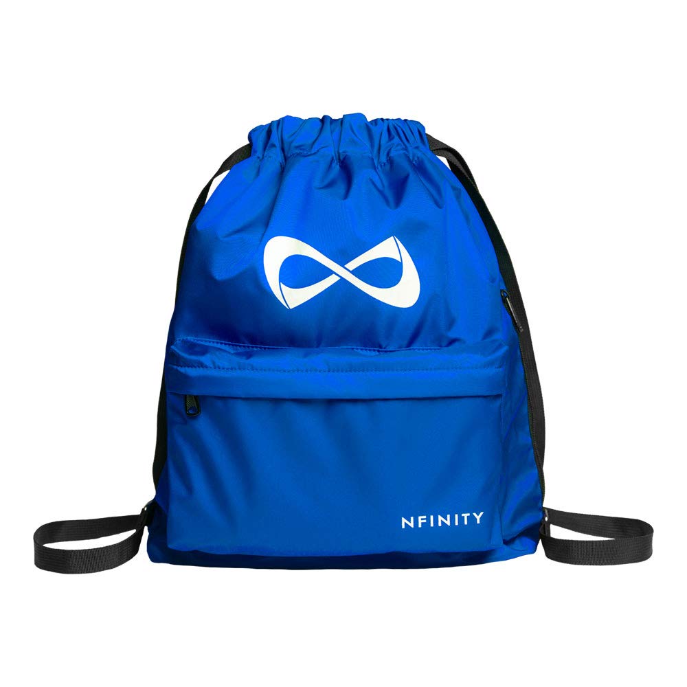 NfinityDrawstring Backpack – Large Capacity Gym Backpack, Multi-Compartment Cinch Bag with Adjustable Straps & 2 Pockets