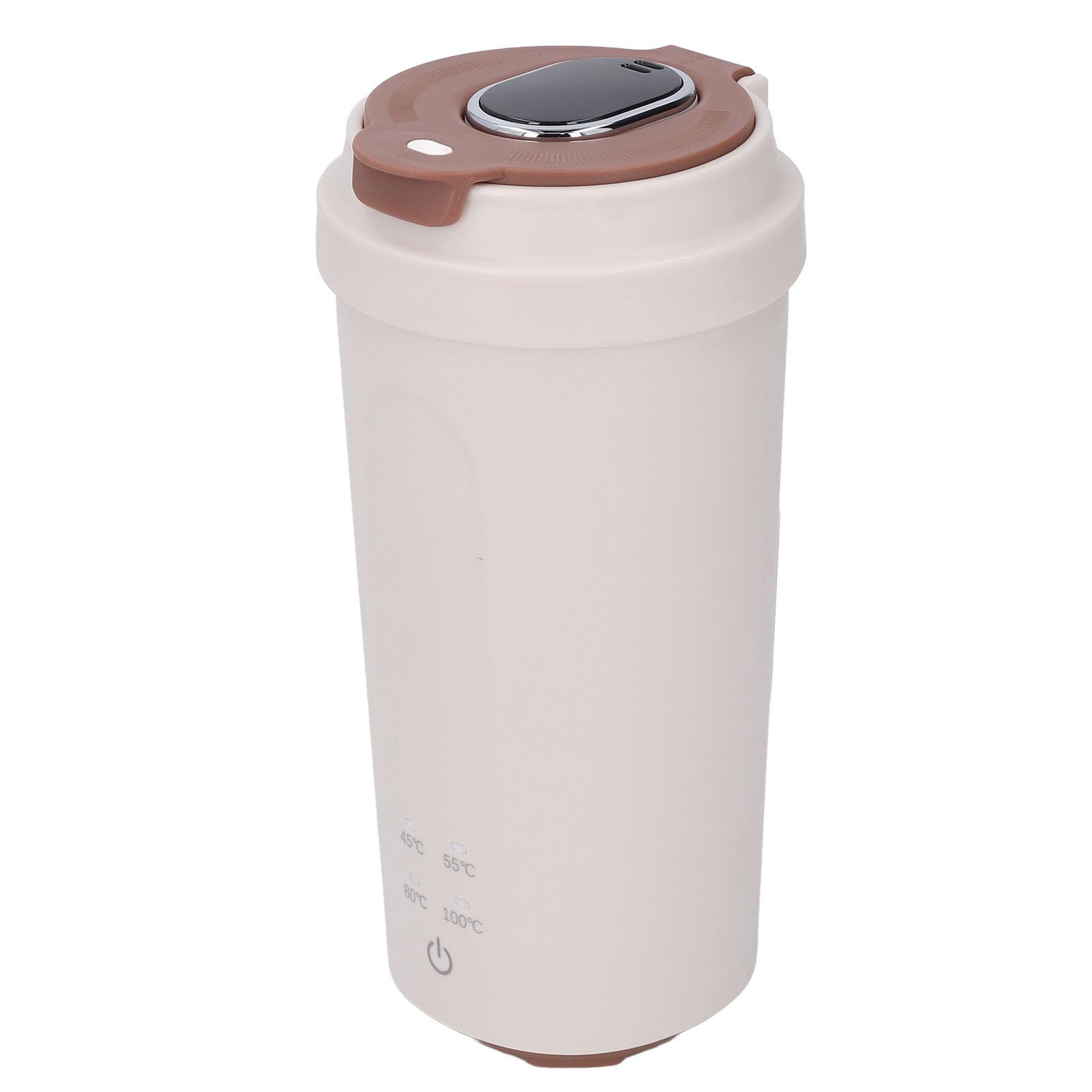 Hervidor Eléctrico Portátil de 500 Ml, de Acero Inoxidable, Recargable, 300 W, Hervidor de Viaje de Ebullición Rápida con Batería de 5000 MAh para té, café, Leche, Camping Al Aire Libre,