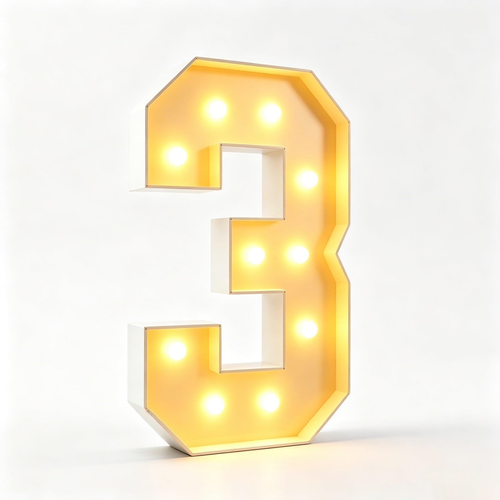 4FT Marquee Letters LED Light Up Letter(Number 3)