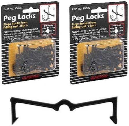 Lehigh Group-Crawford 18025 25PK Peg Locks - Pack of 2