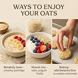 GiDeli Haferflocken 5 kg - natürliche zart Futterhaferflocken - ohne Zusätze & neutral im Geschmack - für Porridge, Müsli & Backen - auch Geeignet als Tierfutter
