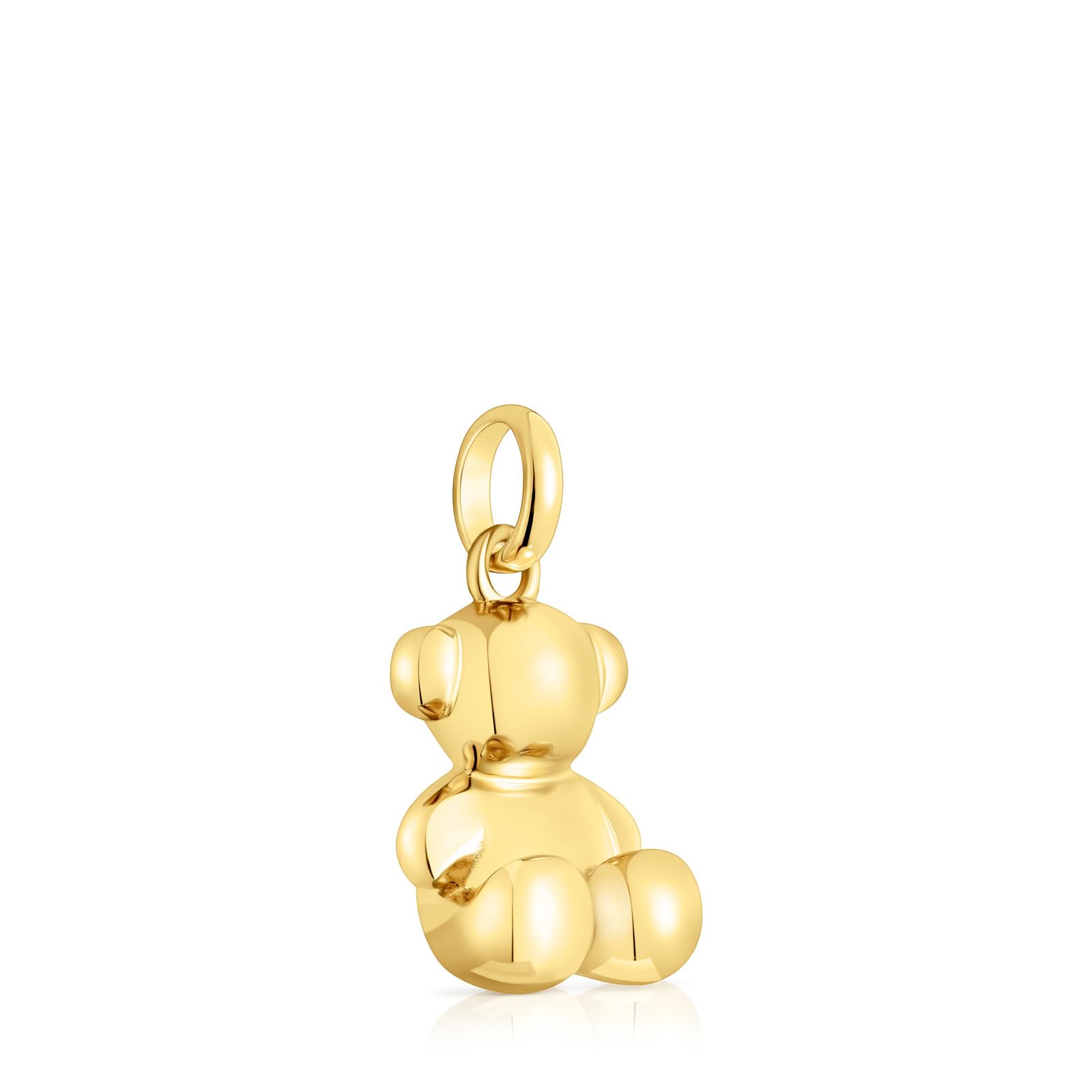 TOUS Colgante Oso Mediano para Mujer con Baño de Oro 18 Kt sobre Plata de Primera Ley, Colección Bold Bear